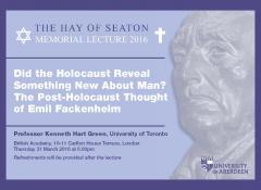 Hay of Seaton Memorial Lecture 2016 - London image