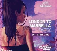 Kinky Malinki London To Marbella Party image