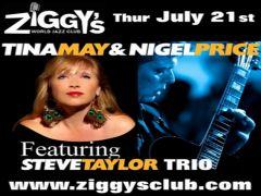 Ziggy's with Tina May and Nigel Price Featuring Steve Taylor Trio image