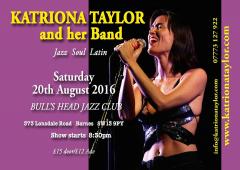 Saturday Night Jazz, Katriona Taylor and Band - Live image