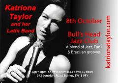 Katriona Taylor and Band, Latin Jazz Night at The Bulls Head Jazz Club image