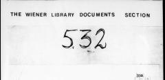 PhD and a Cup of Tea: Wiener Library Documents Section 532 image