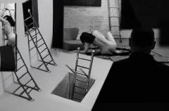 Life Drawing Challenge of Perspective (Two Life Models on a Ladder) image