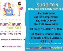 Surbiton Mum2mum Market Nearly New Sale image