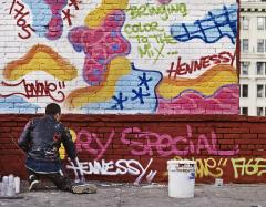 Hennessy x JonOne live painting at Boxpark image