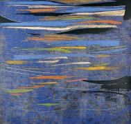 Reflections In A Blue Lake - The Woodblock Prints Of Chen Li image