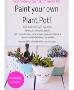 Crafternoon Tea - Paint your own Plant Pot! image