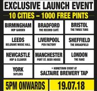 Exclusive Saltaire Brewery Launch Event image