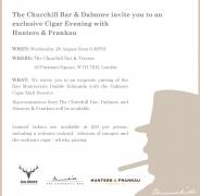 Cigar and Whisky pairing evening at The Churchill Bar & Terrace image