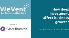 How does investment affect business growth? WeVent charity fundraiser image