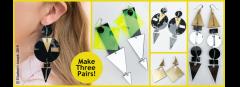 Make your own acrylic Graphic Bold Statement Earrings image