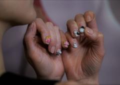 Moomin manicures - Moomin x Tatty Devine launch event image