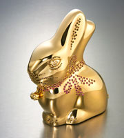 Easter Has Arrived At Harrods... in the shape of a £20,000 Gold Bunny! image