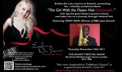 Pianist/Composer Evelina De Lain Performs  "The Girl With The Flaxen Hair. Continued..." feat. Tony Kofi on soprano saxophone image