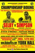 Professional Boxing At York Hall - Selby vs Simpson image