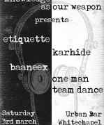 KAOW Presents Etiquette, Baaneex, Karhide & One Man Team Dance image