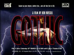 Late night films screening: Ken Russell's Gothic image