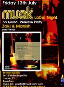 MUAK Label Night 'So Good' Release Party image