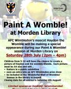 Paint a Womble at Morden Library! image