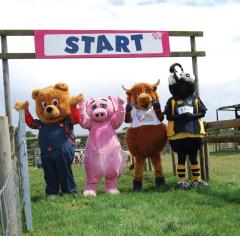 Charity Mascot Race At Odds Farm Park image