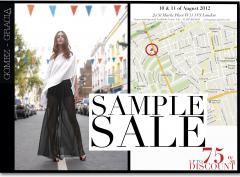 Sample Sales Gomez Gracia Designer in Notting Hill image