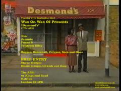 Wax On Wax Off Presents "Desmond's" image