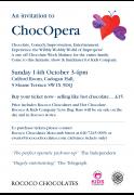 Chocopera Hosted by Rococo in aid of Kids Company image
