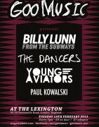 GooMusic presents...Billy Lunn (The Subways) Young Aviators & The Dancers image