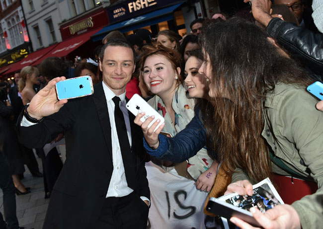 James McAvoy and the crowd