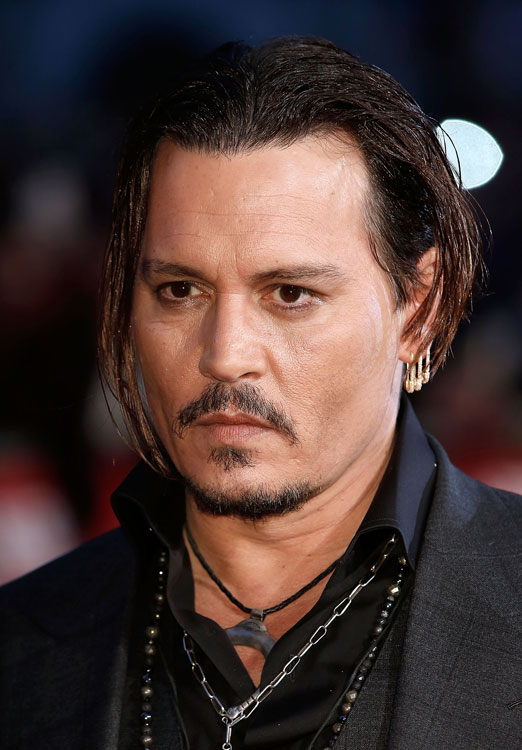 Johnny Depp attends the 'Black Mass' screening