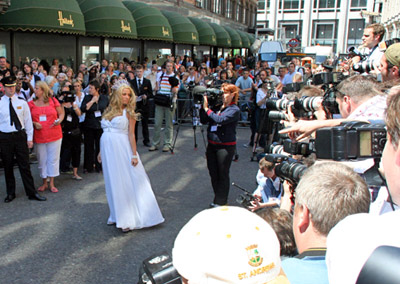 Katie Price, Jordan: Crystal Book Launch outside Harrods