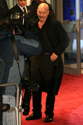 Patrick Stewart, Sleuth Premiere in Leicester Square