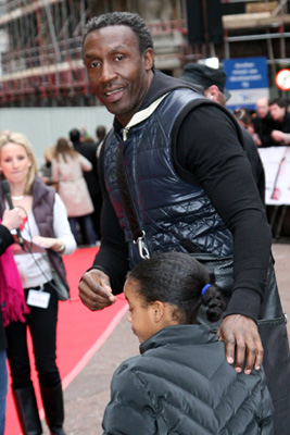 Linford Christie, The Game Plan Premiere in Leicester Square