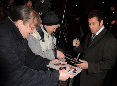 Adam Sandler, Bedtime Stories Premiere at the Odeon Cinema, Kensington