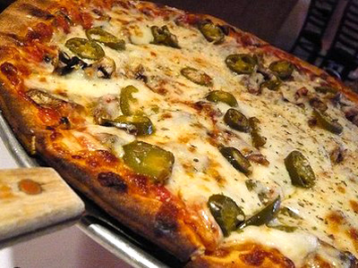 Massive New York-style pizza image