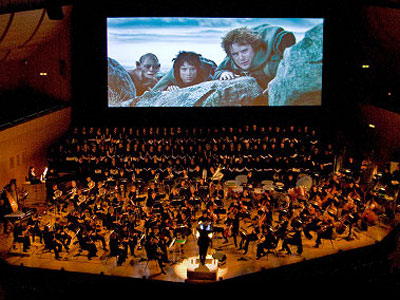 Watch a movie with live music   image