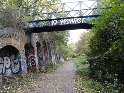 Walk along a disused railway track image