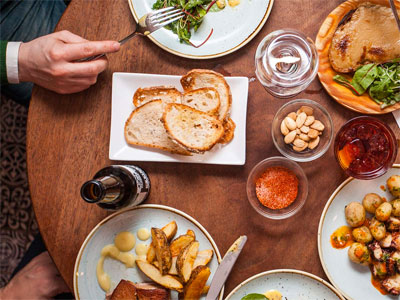 Dine in a phone box image