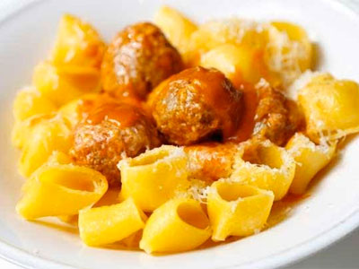 Quaff champagne with... meatballs, not oysters image