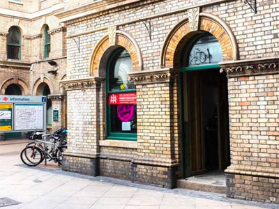 Eat on-trend food in a train ticket office image
