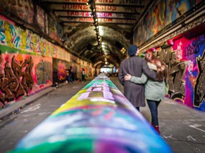 Visit a revamped graffitti tunnel  image