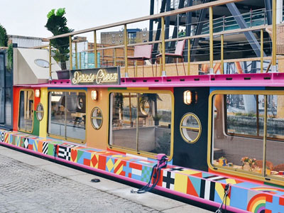 Eat on the barge designed by Peter Blake picture