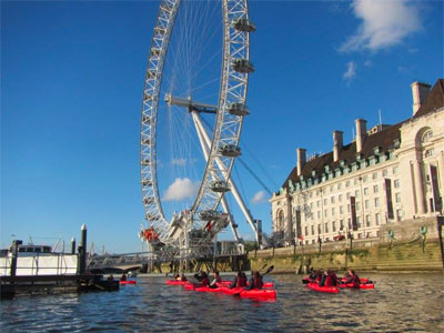 See London from a kayak image