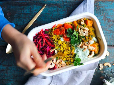 Visit west London's vegan night market image