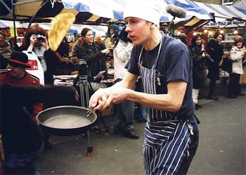 Pancake Day and races in London picture