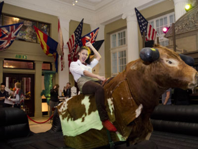 Steam & Rye is the proud owner of a mechanical rodeo bull!! picture