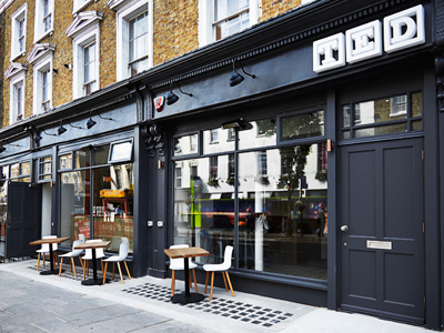 The restaurant's exterior