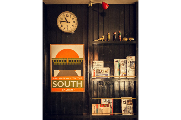 Balham restaurant wall