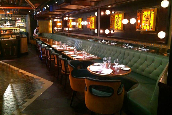 Banquette semi-private dining