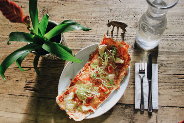 Vegeterian pizzeta